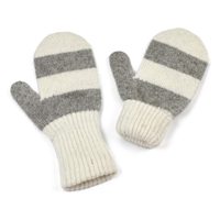Zimní pruhované rukavice