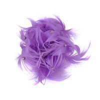 Pírková ozdoba - brož lila