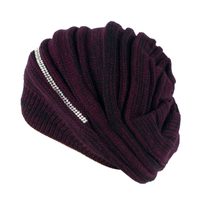 Trendy zimní čepice fialová