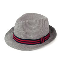 Měkký trilby klobouk na léto šedý