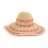 Elegantní klobouk na léto s růžovým prošíváním
