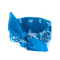 Šátek do vlasů pin-up světle modrý