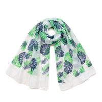 Šátek s motivem bílo-zelený
