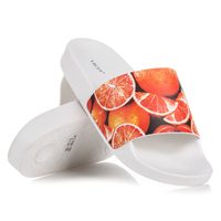 Citrusové nazouváky oranžovo-bílé