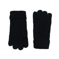Vlněné rukavice s hvězdou černé