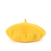Jednoduchý baret žlutý