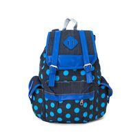 Světle modrý puntíkovaný batoh