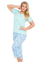 Dámské pyžamo Tereza modré nadměrná velikost