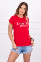 Tričko "LIMITED EDITION", červená