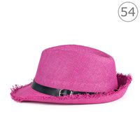 Růžový dětský trilby klobouk