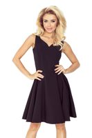 Šaty s kolovou sukní černé