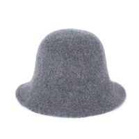 Jednobarevný klobouk šedý