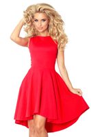 Elegantní červené šaty s širokou sukní