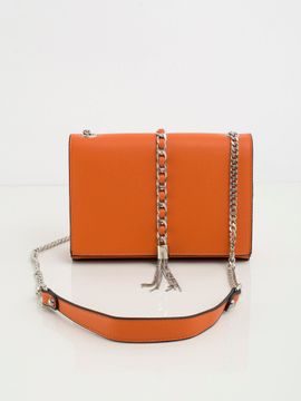 Oranžová kabelka s řetízkem