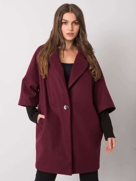 Oversize bordó kabát