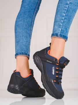 Dámské outdoorové trekové boty dk tmavě modro-černé