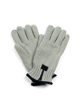 Pánské pletené rukavice se zipem šedé