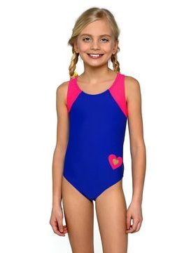 Dívčí jednodílné plavky Eliška modrorůžové