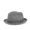 Dámský vlněný klobouk s úzkou krempou šedý