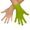 Vlněné rukavičky zelené