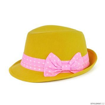 Žlutý klobouk s mašlí