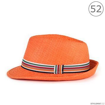 Junior trilby klobouk oranžový v. 52