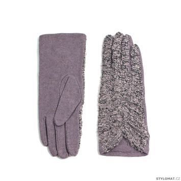 Šik vlněné rukavice starorůžové