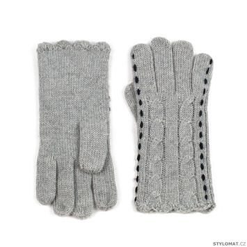Proplétané rukavice světle šedé