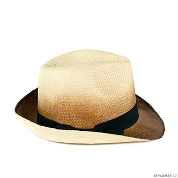 Stínovaný klobouk hnědo-béžový