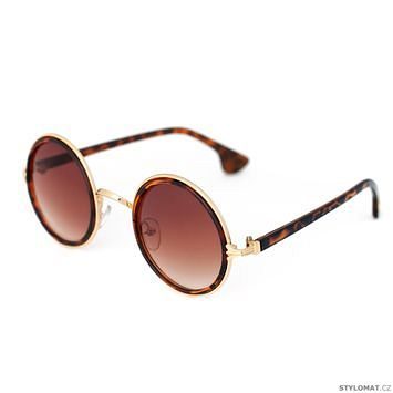 Sluneční brýle Mimi hnědé se zlatými prvky - Art of Polo - Sluneční brýle