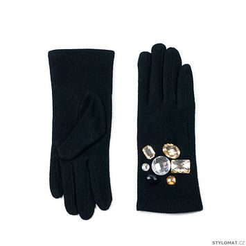 Zdobené rukavičky černé
