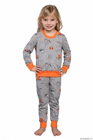Dětské pyžamo Orso šedé - Italian Fashion - Dámské spodní prádlo