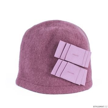 Elegantní dámský zimní klobouk růžovofialový