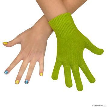 Vlněné rukavičky zelené
