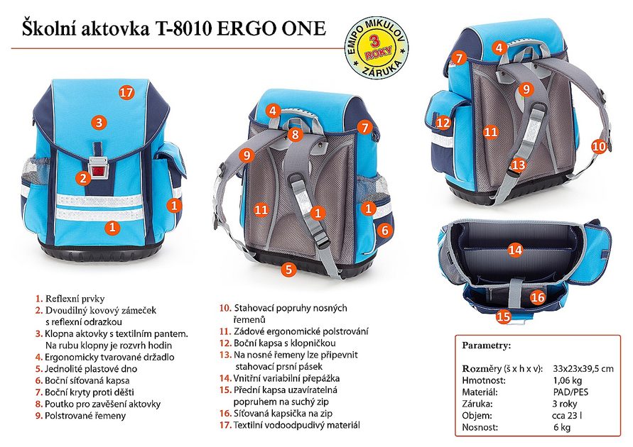 EMIPO SHOP - Školní aktovka ERGO ONE Záchranáři - Školní aktovky ERGO ONE -  Školní potřeby pro žáky