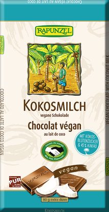 Bio vegan čokoláda KOKOSOVÉ MLÉKO 80 g
