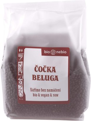 Bio čočka ČERNÁ BELUGA RAW 300 g