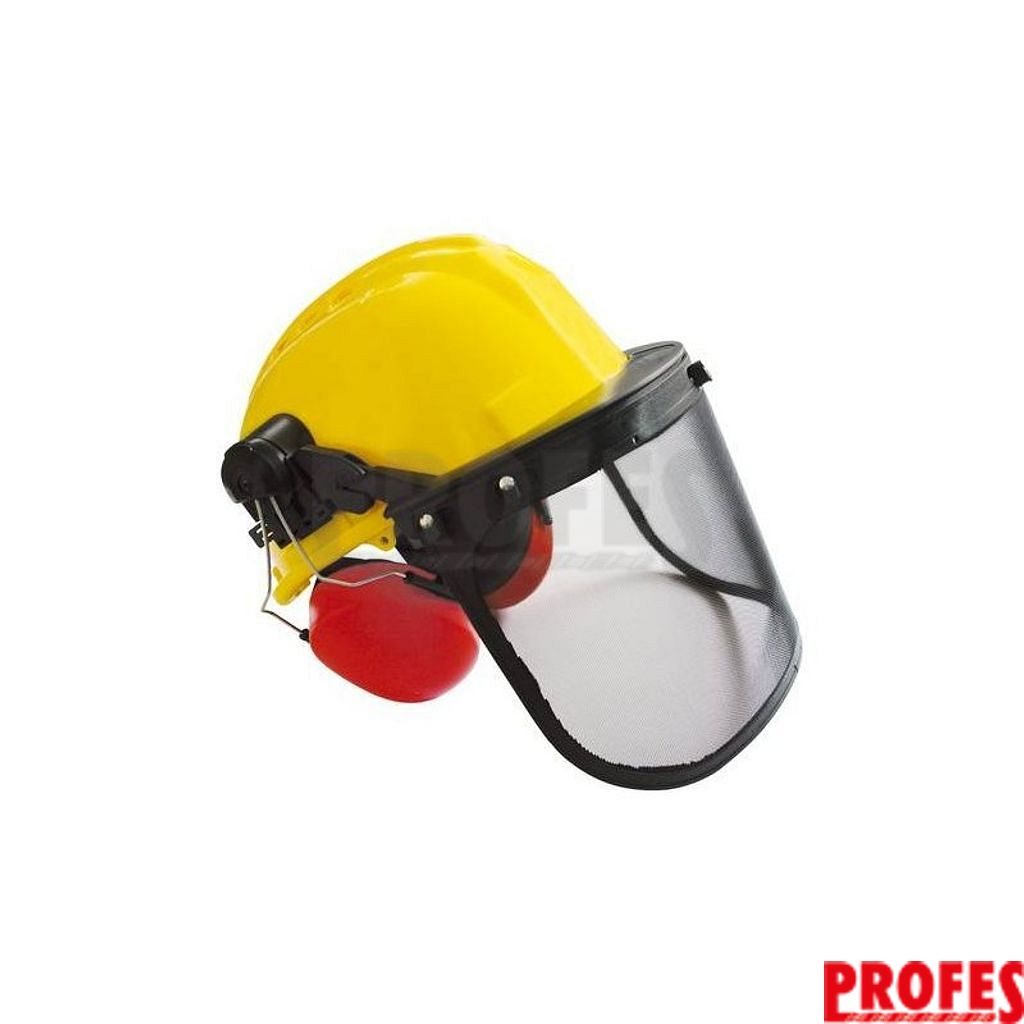 Ochranná helma Gude GFH PRO sluchátka+obličejový štít - 