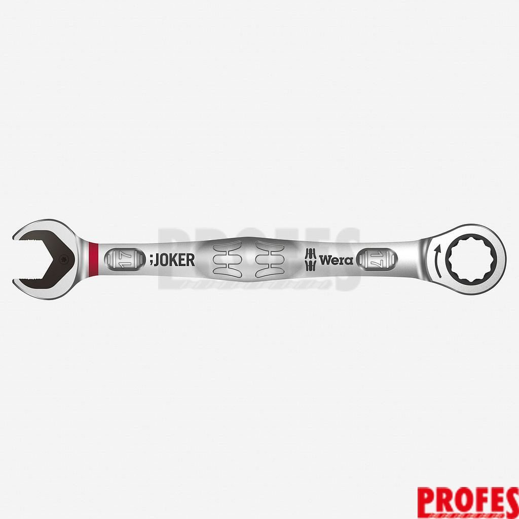 Otevřený/očko-ráčnový klíč 17/33mm, s přepínací páčkou, Joker Switch,  020072 - Wera - Ráčnové klíče - Klíče a hlavice - Naradi-Profes.cz