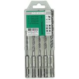 Sada příklepových vrtáků SDS-Plus (5dílná), 6/8 x 110 mm 6/8/10 x 160 mm