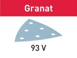 1x Brusný papír - brusivo pro deltabrusky Festool RO 90 DX, DELTEX a RS 300, RS 3, LRS 93 (Festool Granat STF V93/6 P180 GR/100) 93mm, zr. 180 (497396)