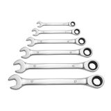 GK TOOLS Sada očkoplochých ráčnových klíčů 8 dílů | 8-19 mm