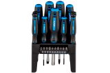 65405965 - 21dílná sada CrV ručních šroubováků, mikro-šroubováků a šroubovacích bitů