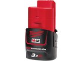 Akumulátor Milwaukee M12B3 - 12V/3.0Ah Li-Ion REDLITHIUM-ION™ (4932451388)