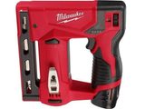 Aku sponkovačka Milwaukee M12 BST-202X - 2x aku 12V/2.0Ah, 6-14mm, 1.6kg, v kufru (4933459635)