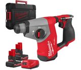 Aku kompaktní kombinované kladivo Milwaukee M12 FHAC16-502X, SDS-Plus 16 mm, 2x Aku M12 HB5 + nabíječka M12 C12 C + kufr, 4933499185