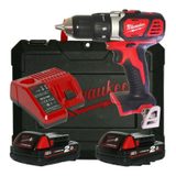 Aku vrtačka bez příklepu Milwaukee M18 BDD-202C - 2x aku 18V/2.0Ah, 50Nm, 2 rychl., 1.8kg, kufr (4933443555)