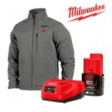 MILWAUKEE M12 HJ GREY5-201 Vyhřívaná bunda šedá vel. XL 4932492955