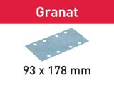 50x Brusný papír - brusivo pro vibrační brusky Festool RS 300, RS 3, LRS 93 M/G (Festool Granat STF 93X178 P80 GR/50) 93x178mm, zr. 80 (498935)