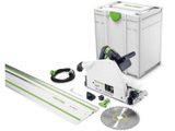 Ponorná pila Festool TS 75 EBQ-Plus-FS - 1600W, 210mm, 5.9kg, vodicí lišta FS 1400/2, kufr Systainer SYS3 M 437 (576115)